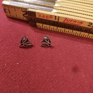 Rare Silver James Avery Descending Dove Earrings Great Stamps